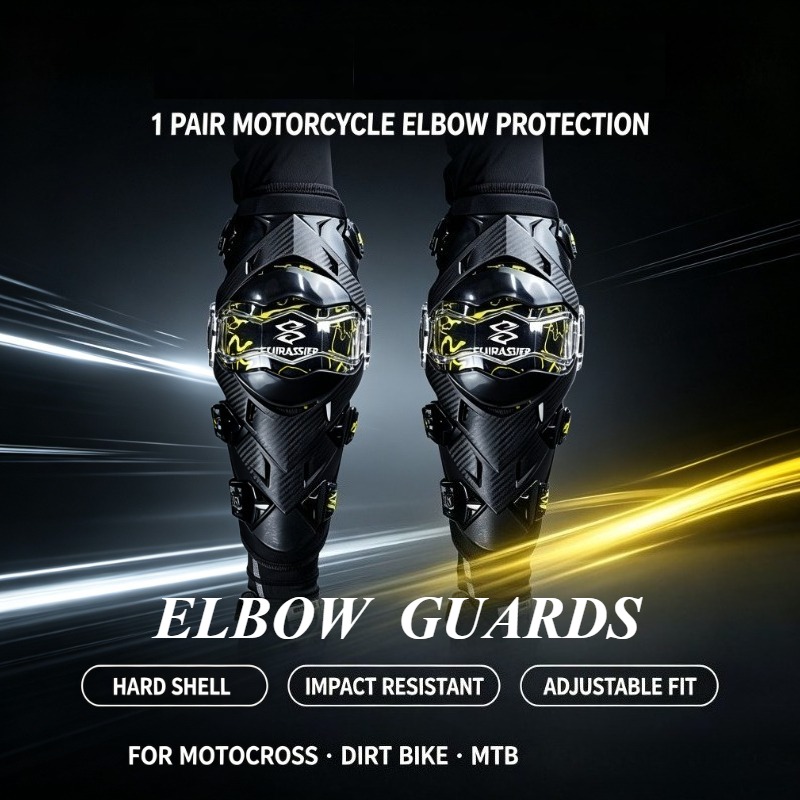 Mtb Elbow Pad - 1 Pair Adult Outdoor Motorcycle Elbow