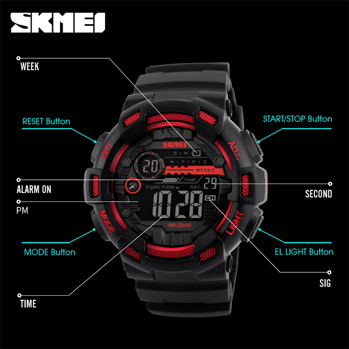 SKMEI Sports Outdoor Chrono Di - Outdoor Sports List ulasan dan harga