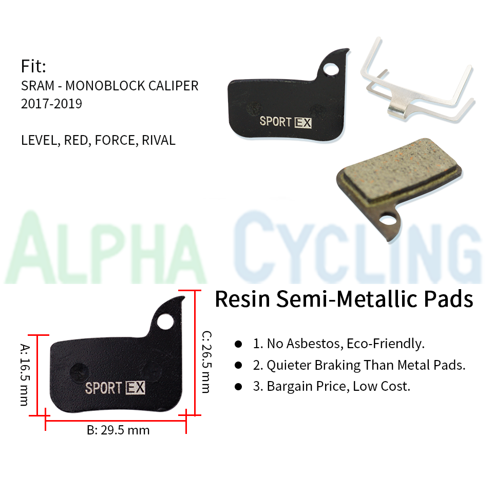 4 Pairs, Bicycle Disc Brake Pa - Mtb Elbow Pad ulasan dan harga