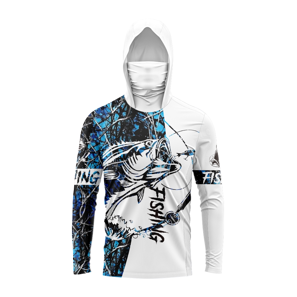 Men Bass Fish Print Fishing Ho - Outdoor Sports ulasan dan harga