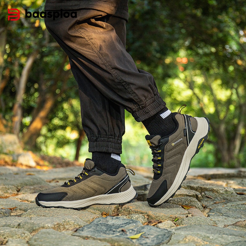 Baasploa Men Hiking Shoes Bran - Climbing Shoe Beginner ulasan dan harga