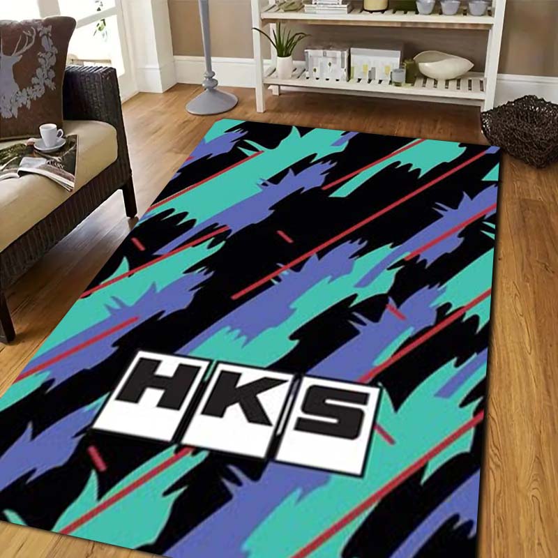 3D Racing H-HKS Print Area Rug - Outdoor Sport Flooring ulasan dan harga