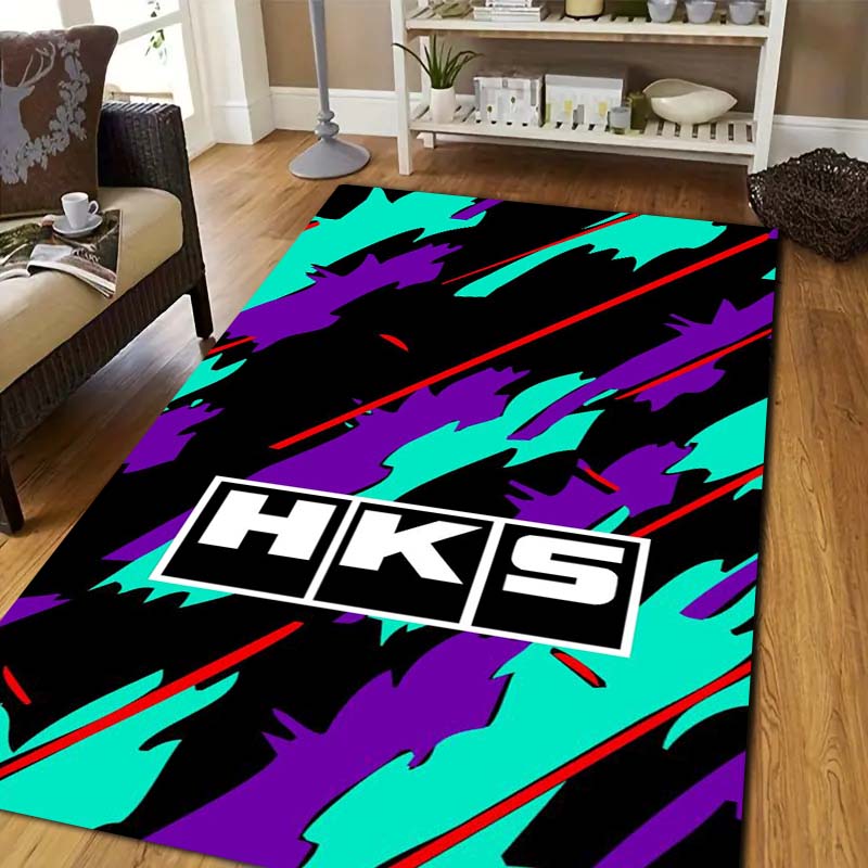 3D Racing H-HKS Print Area Rug - Outdoor Sport Flooring ulasan dan harga