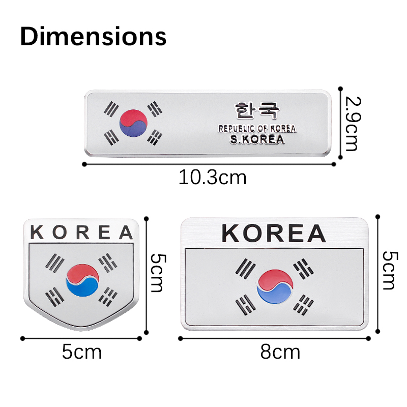 3D Aluminum Styling Korea Kore - Outdoor Sport Logo ulasan dan harga