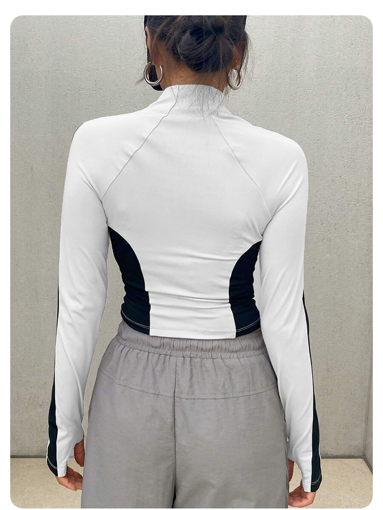 Yoga Clothes Stand Up Collar J - Outdoor Sports ulasan dan harga