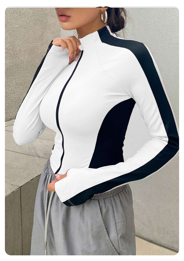 Yoga Clothes Stand Up Collar J - Outdoor Sports ulasan dan harga