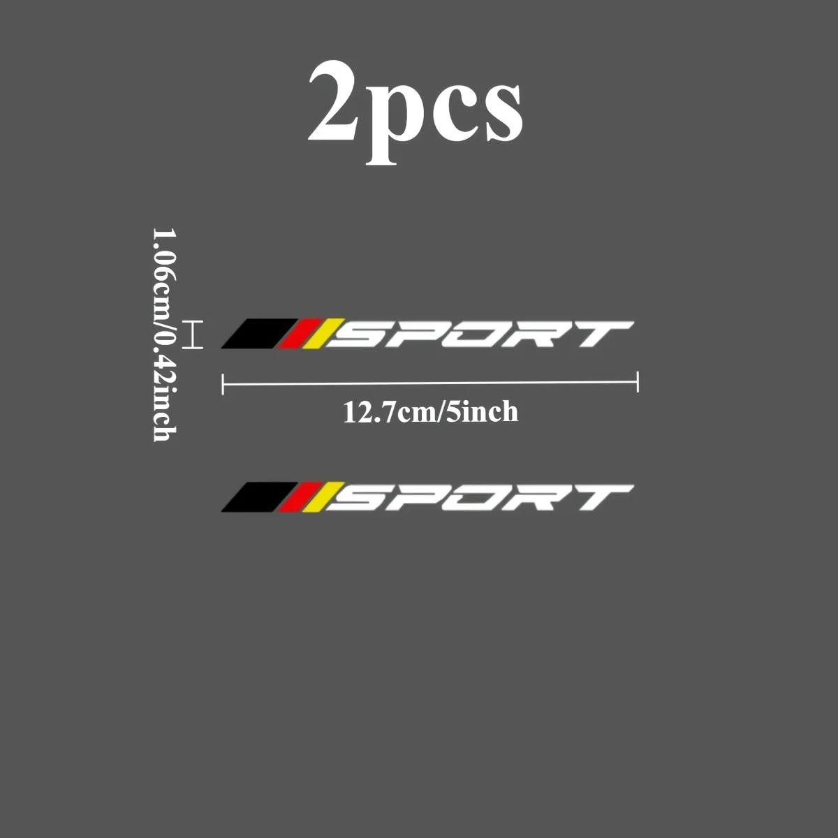 2PCS SPORT Logo 2D Flat Sticke - Outdoor Sport Logo ulasan dan harga