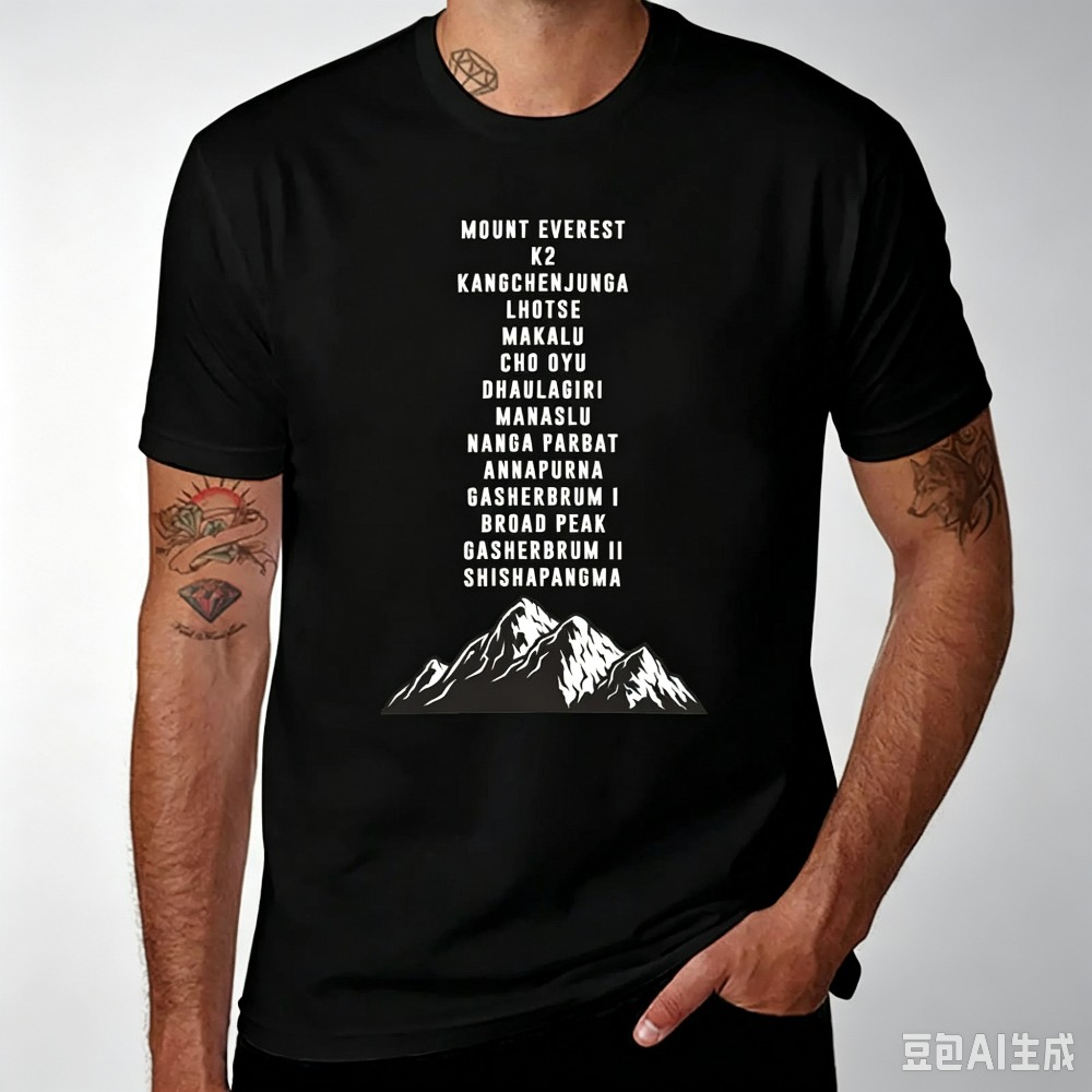 Mountain Peaks List Print Men  - Outdoor Sports List ulasan dan harga