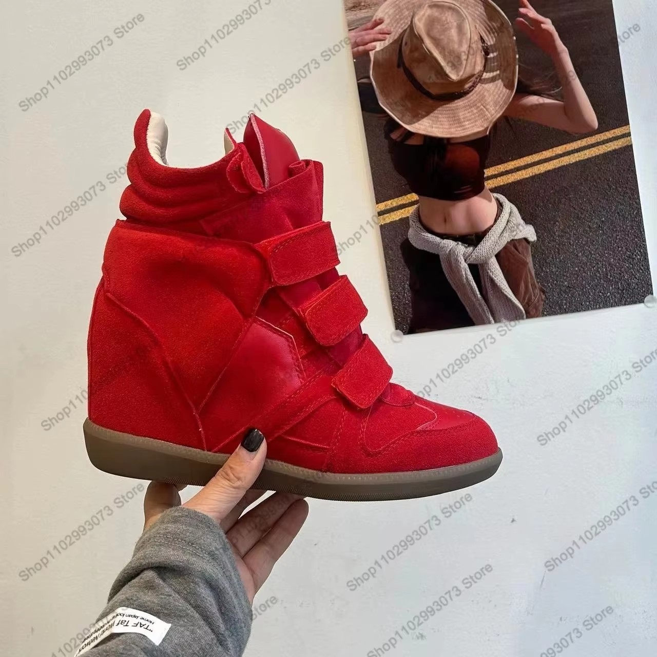 Women Hidden Wedge Heel High‑T - Outdoor Sports Shoes ulasan dan harga